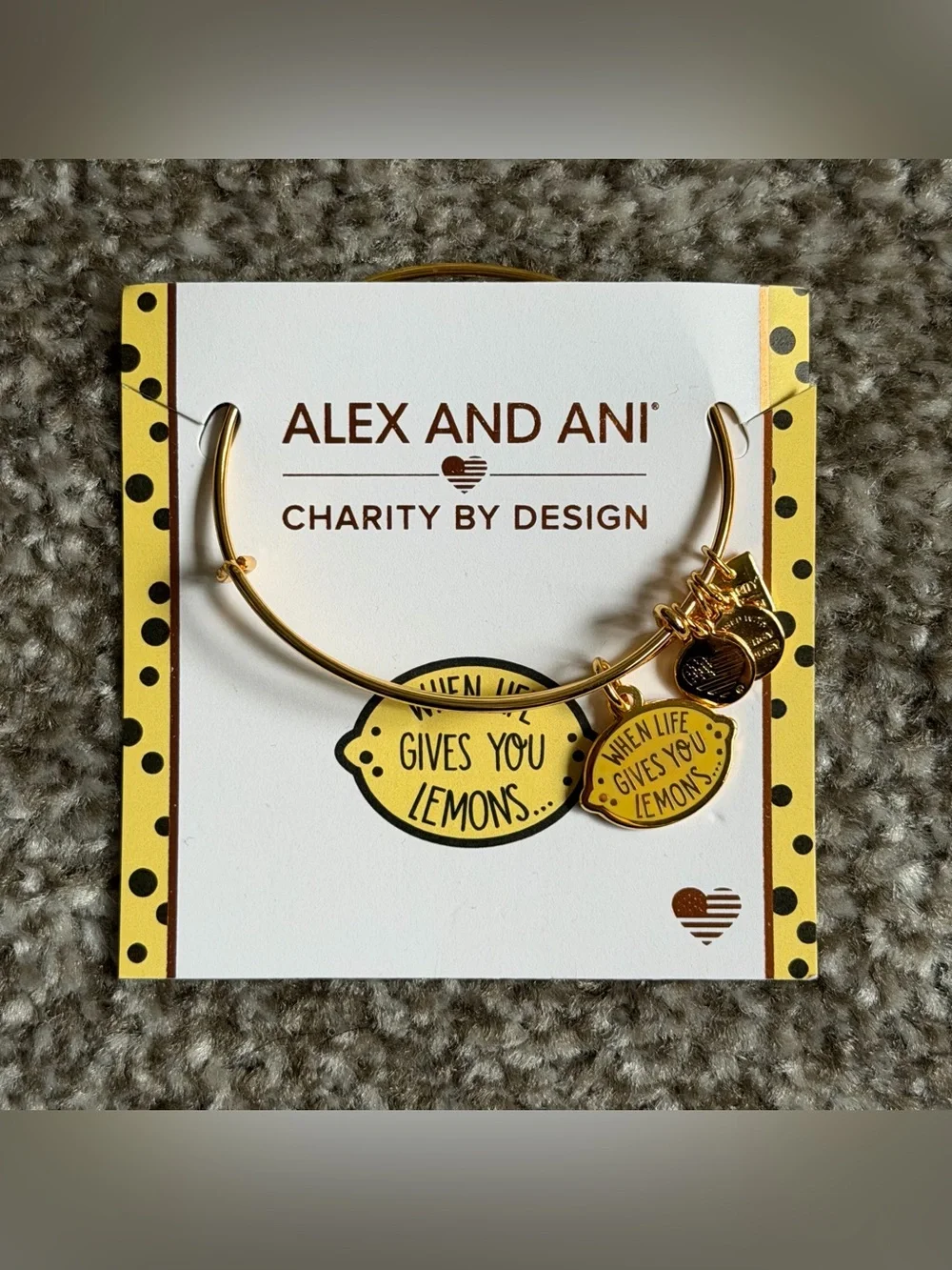 Alex and Ani When Life Gives You Lemons… Bangle Bracelet with Storage Bangle